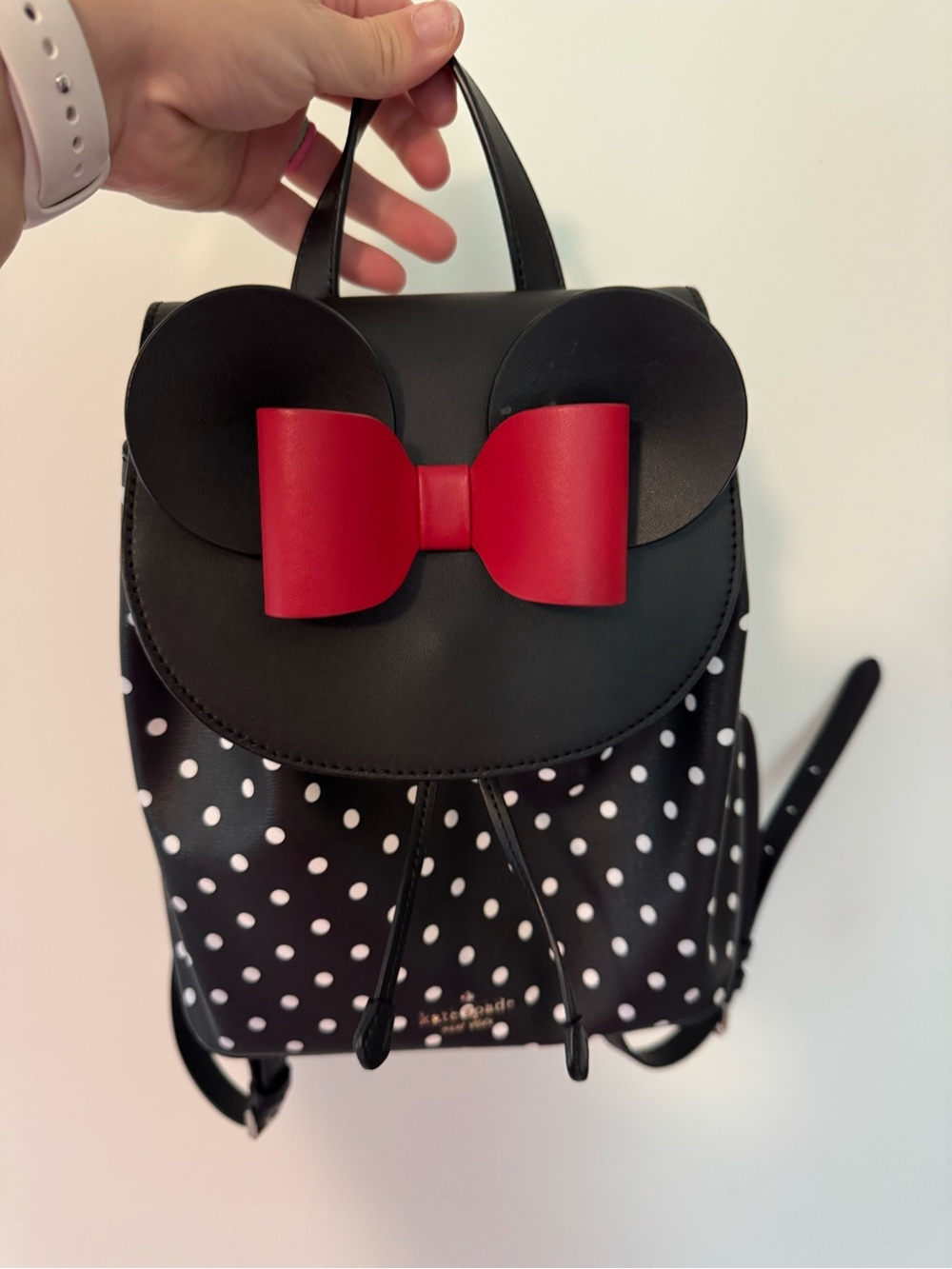 kate spade Black & Red Polka Dot Minnie-Style Mini Backpack